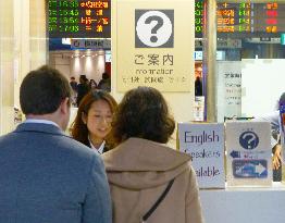 6 foreign languages available at Tokyo Station