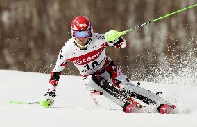 Austria's Schwarz finishes third in World Cup alpine ski event