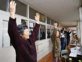 People seek refuge in shelters following quakes in southwestern Japan