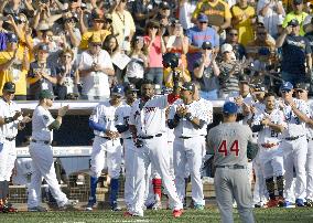 Ortiz walks in final All-Star Game plate appearance