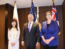 Australia, Japan, U.S. defense chiefs meet over N. Korea