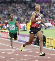 Sani Brown ties personal best to reach 100m semis at worlds