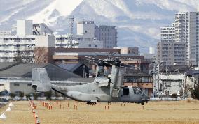 U.S. military's Osprey in Japan