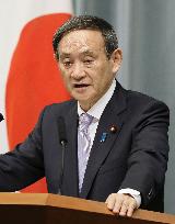 Japan spokesman Suga on S. Korean import ban