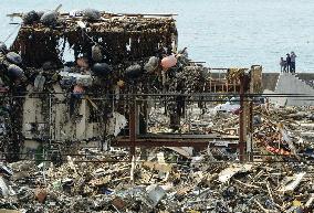 Debris in disaster area