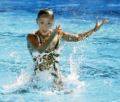 Adachi preforms in solo prelim for synchronized swimming