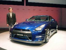 Nissan's restyled GT-R sports car has improved performance