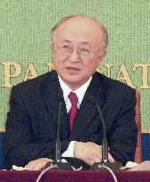 IAEA chief Amano at Japan press club