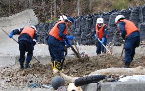 Police comb Pacific shores nearly 4 years after tsunami disaster