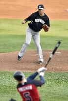 Tanaka pitches against Braves in spring training game