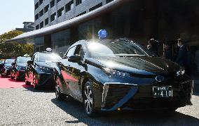 Fukuoka cab operators introduce Toyota fuel cell model
