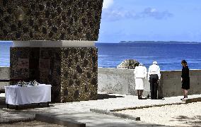 Japanese emperor, empress visit Palau to commemorate war dead