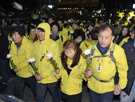 S. Korea marks 1st anniversary of ferry disaster