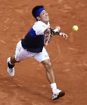 Nishikori's French Open q'final comeback falls short