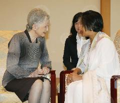 Wife of Sri Lankan PM meets Japanese empress