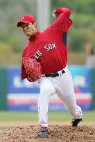 Okajima pitches one scoreless inning
