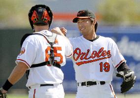 Orioles' Uehara plays in preseason game