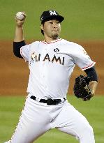 Marlins' Tazawa pitches scoreless inning of relief