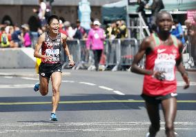 Athletics: Japan's Kawauchi settles for 9th in marathon