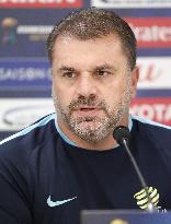 Soccer: Australia coach meets press before World Cup q'fier vs Japan