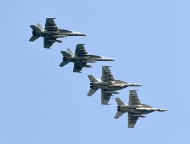 FA-18 fighters in Japan