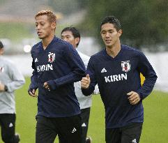 Football: Japan squad holds pre-World Cup camp in Austria