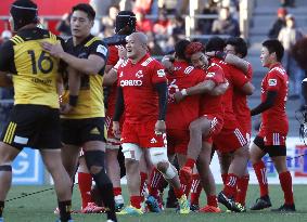 Rugby: Kobe Steel hammer Suntory to take Top League title