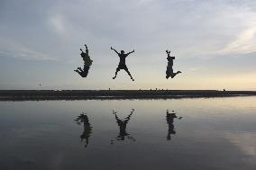 Chichibugahama beach in Japan