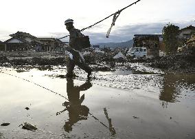 Aftermath of Typhoon Hagibis in Japan