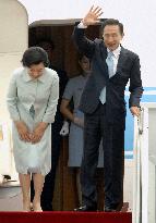 S. Korean President Lee leaves for China