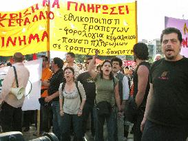 Athens rally continues