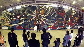 Taro Okamoto's mural restored