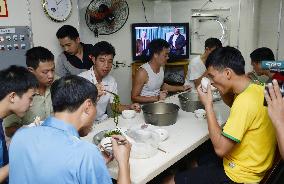 Relaxed mood prevails among Vietnam Coast Guard crew