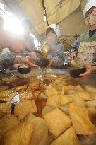 Year-end radish boiling held at Senbon Shakado in Kyoto