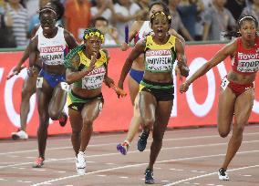 Jamaica wins women's 4x100 meter relay at world championships