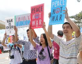 Thousands protest against resumption of U.S. base relocation work