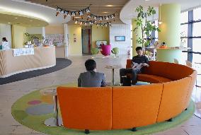 Aichi Pref. driving school's colorful lobby