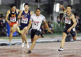 Athletics: Asuka Cambridge wins men's 100 meters