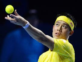 Nishikori advances to 2nd round of Swiss Indoors