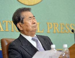 Ex-Tokyo Gov. Ishihara urges early relocation of fish market
