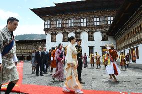 Princess Mako attends welcome ceremony in Bhutan, meets royal couple