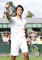 Tennis: Japan's Sugita advances to Wimbledon 2nd round