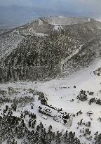 Volcano erupts near ski resort in Japan