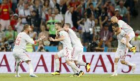 Football: Spain vs Portugal at World Cup