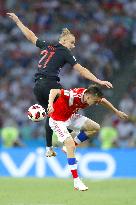 Football: Croatia vs Russia at World Cup