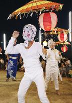 Fox dance at southwestern Japan festival