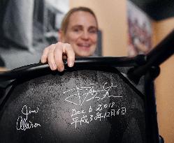 Chair autographed by Nobel laureate Honjo