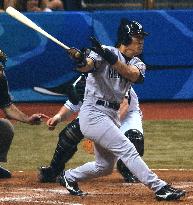 Yankees' Matsui goes 1-for-3 against Devil Rays