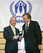 Japanese optometrist Kanai receives U.N. refugee award