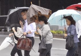 Powerful typhoon hits Japanese archipelago